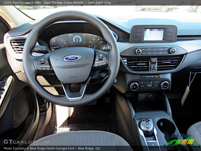 Dark Persian Green Metallic / Dark Earth Gray 2020 Ford Escape S 4WD