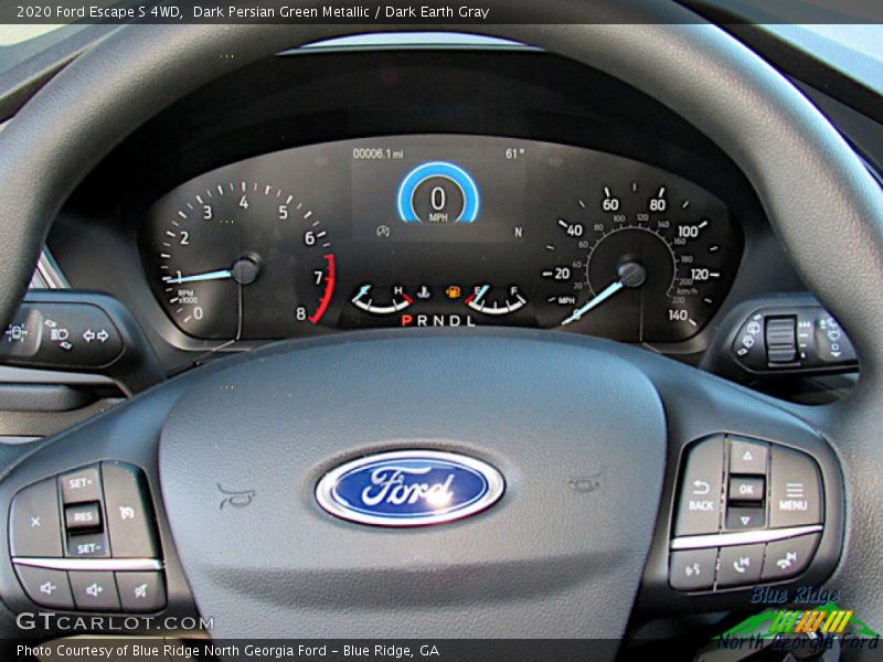 Dark Persian Green Metallic / Dark Earth Gray 2020 Ford Escape S 4WD