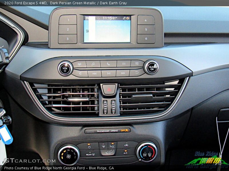 Dark Persian Green Metallic / Dark Earth Gray 2020 Ford Escape S 4WD