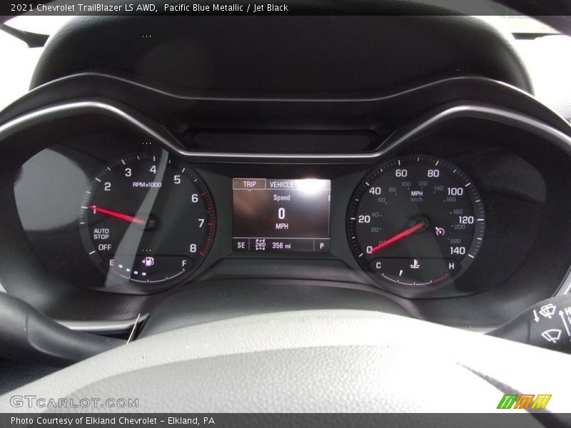 Pacific Blue Metallic / Jet Black 2021 Chevrolet TrailBlazer LS AWD