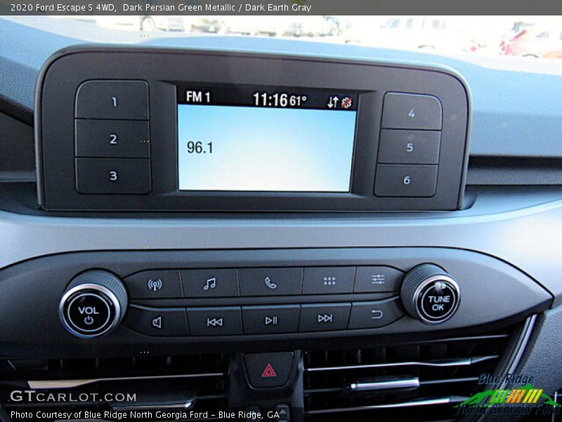 Dark Persian Green Metallic / Dark Earth Gray 2020 Ford Escape S 4WD