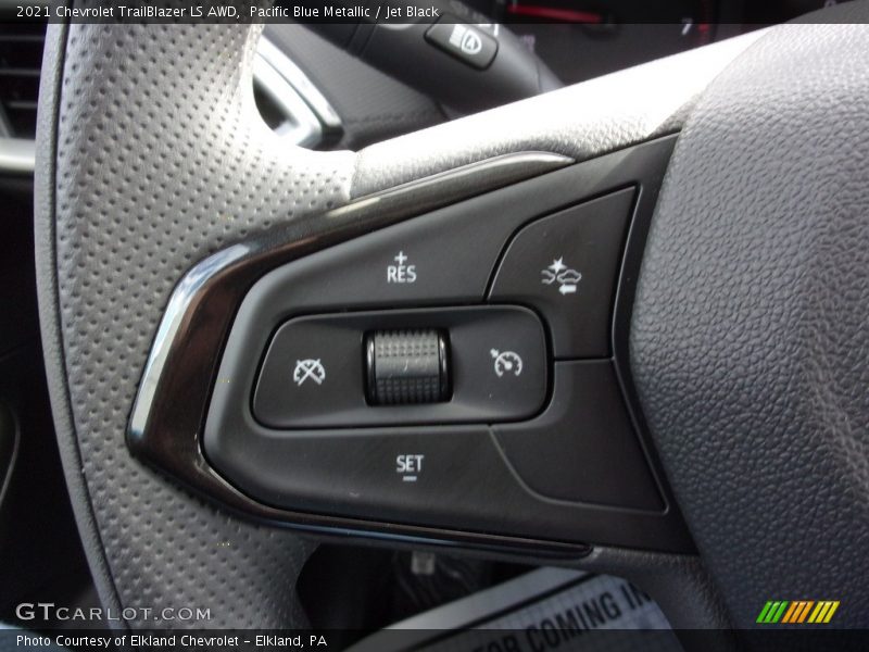 Pacific Blue Metallic / Jet Black 2021 Chevrolet TrailBlazer LS AWD