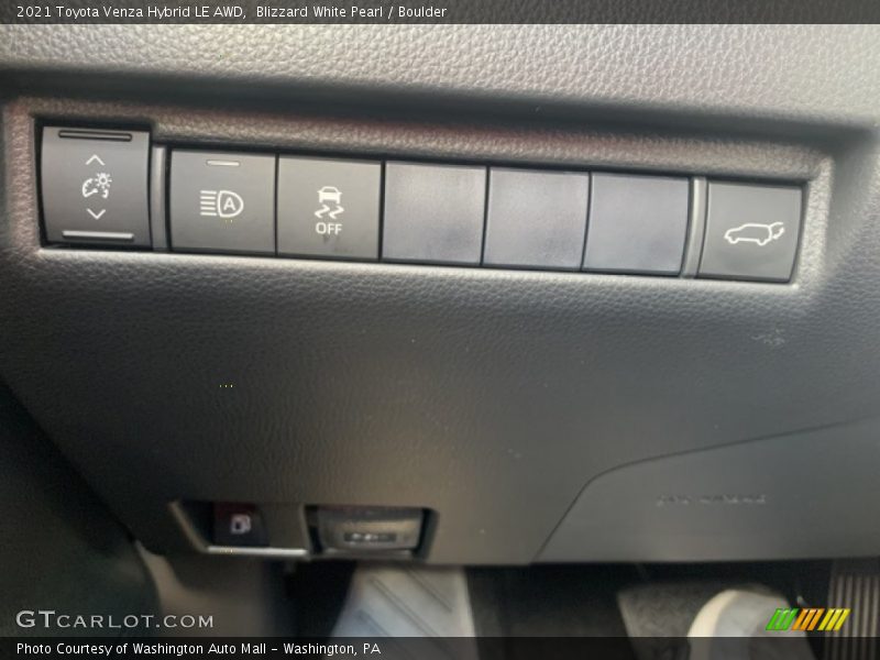 Blizzard White Pearl / Boulder 2021 Toyota Venza Hybrid LE AWD