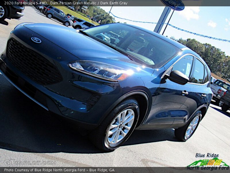 Dark Persian Green Metallic / Dark Earth Gray 2020 Ford Escape S 4WD