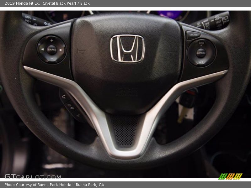 Crystal Black Pearl / Black 2019 Honda Fit LX