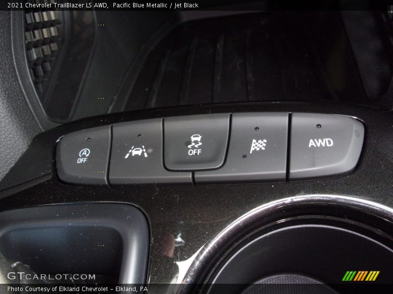 Pacific Blue Metallic / Jet Black 2021 Chevrolet TrailBlazer LS AWD