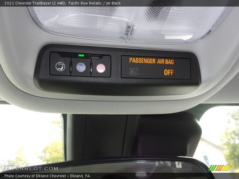 Pacific Blue Metallic / Jet Black 2021 Chevrolet TrailBlazer LS AWD