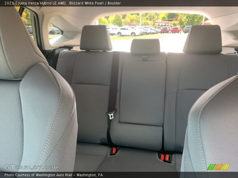 Blizzard White Pearl / Boulder 2021 Toyota Venza Hybrid LE AWD