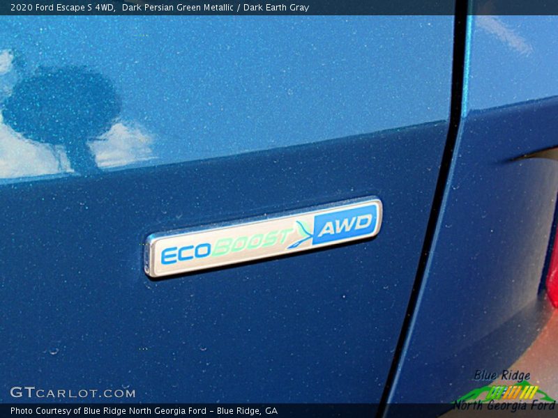 Dark Persian Green Metallic / Dark Earth Gray 2020 Ford Escape S 4WD