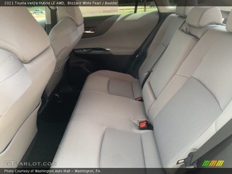 Blizzard White Pearl / Boulder 2021 Toyota Venza Hybrid LE AWD