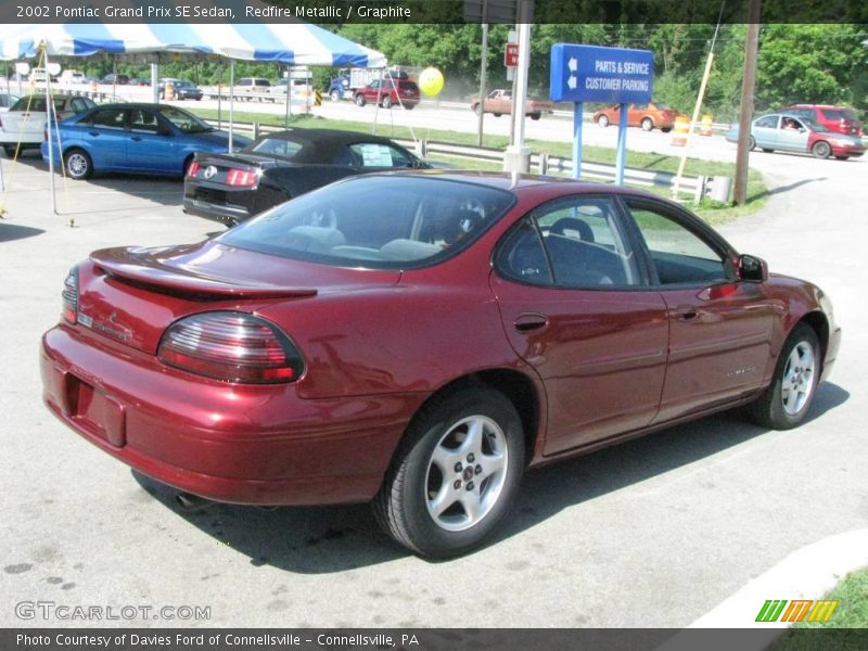 Redfire Metallic / Graphite 2002 Pontiac Grand Prix SE Sedan
