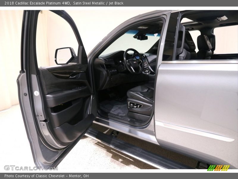 Satin Steel Metallic / Jet Black 2018 Cadillac Escalade Platinum 4WD