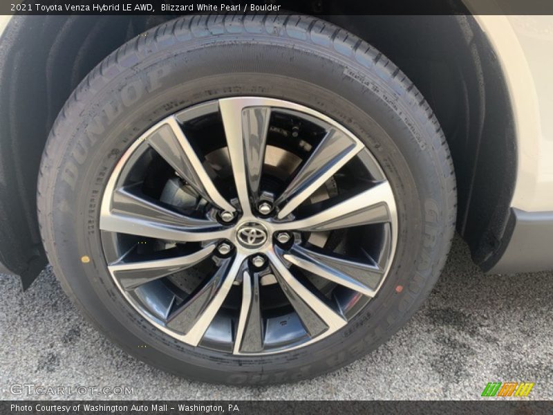 Blizzard White Pearl / Boulder 2021 Toyota Venza Hybrid LE AWD