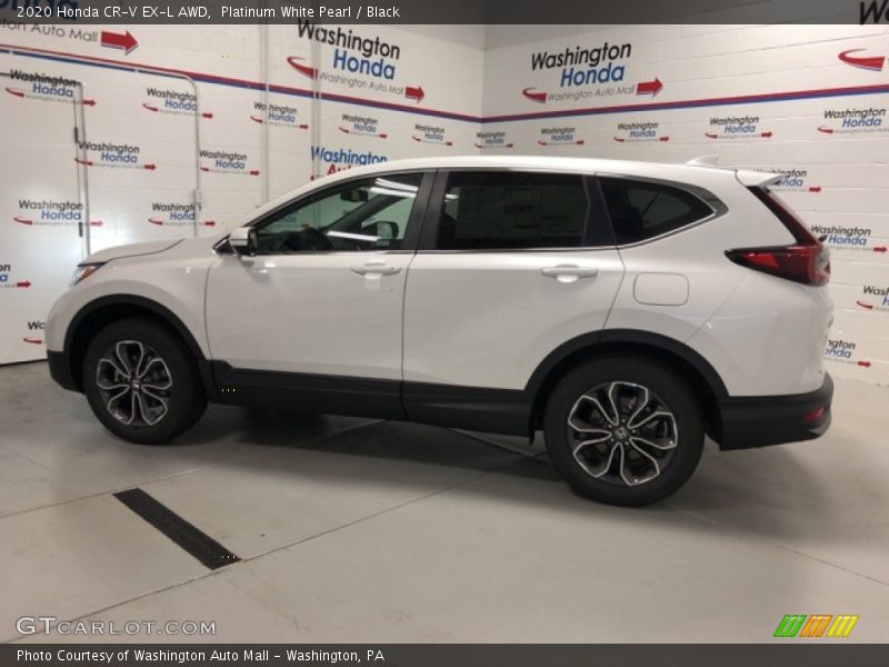 Platinum White Pearl / Black 2020 Honda CR-V EX-L AWD