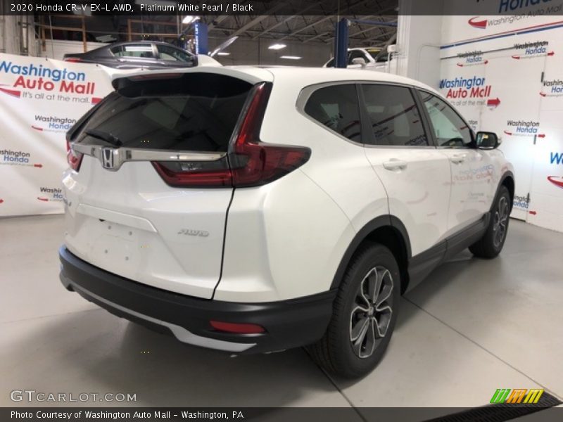 Platinum White Pearl / Black 2020 Honda CR-V EX-L AWD