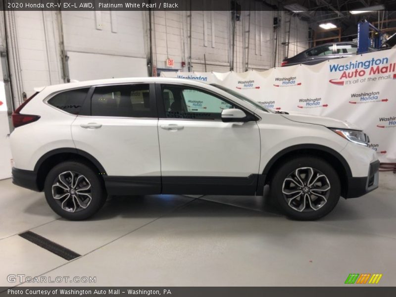 Platinum White Pearl / Black 2020 Honda CR-V EX-L AWD