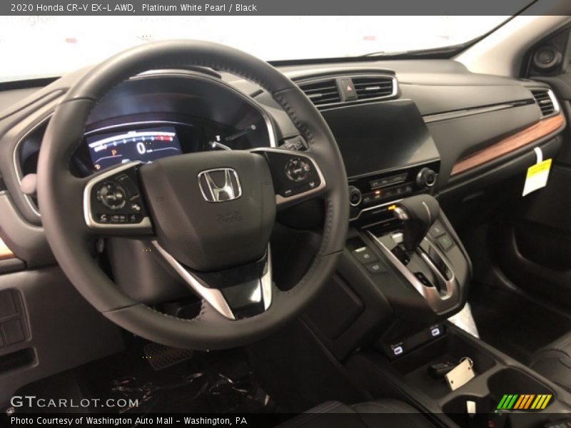 Platinum White Pearl / Black 2020 Honda CR-V EX-L AWD