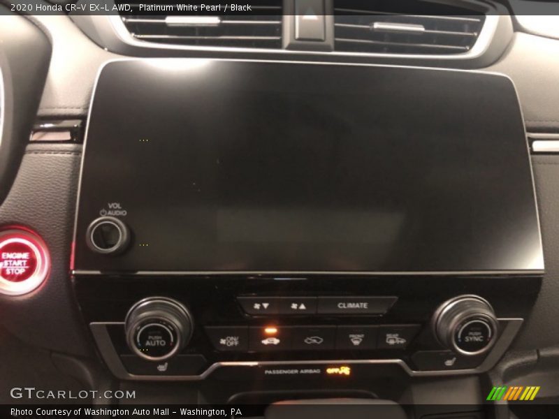 Platinum White Pearl / Black 2020 Honda CR-V EX-L AWD