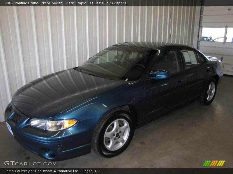 Dark Tropic Teal Metallic / Graphite 2002 Pontiac Grand Prix SE Sedan