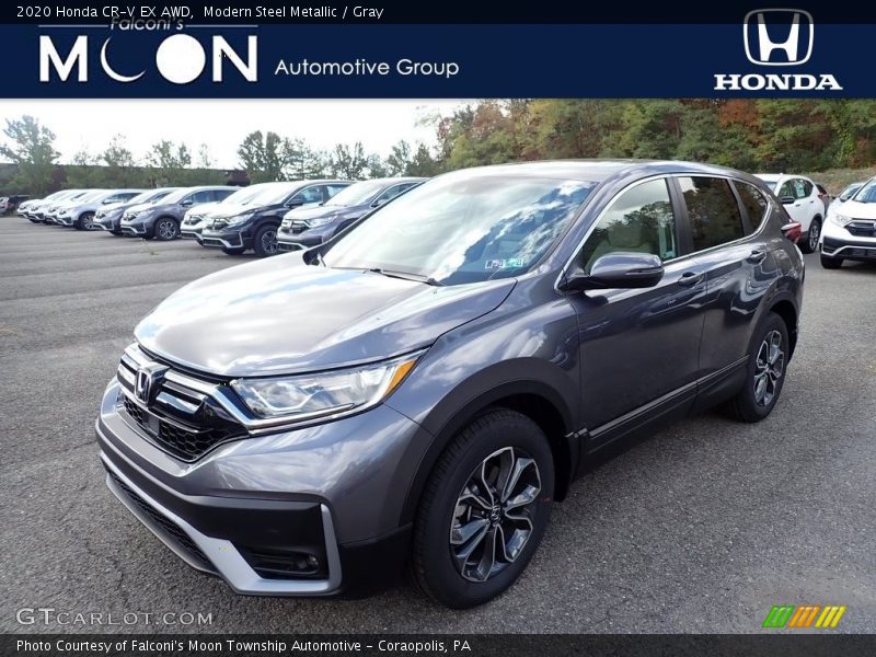 Modern Steel Metallic / Gray 2020 Honda CR-V EX AWD