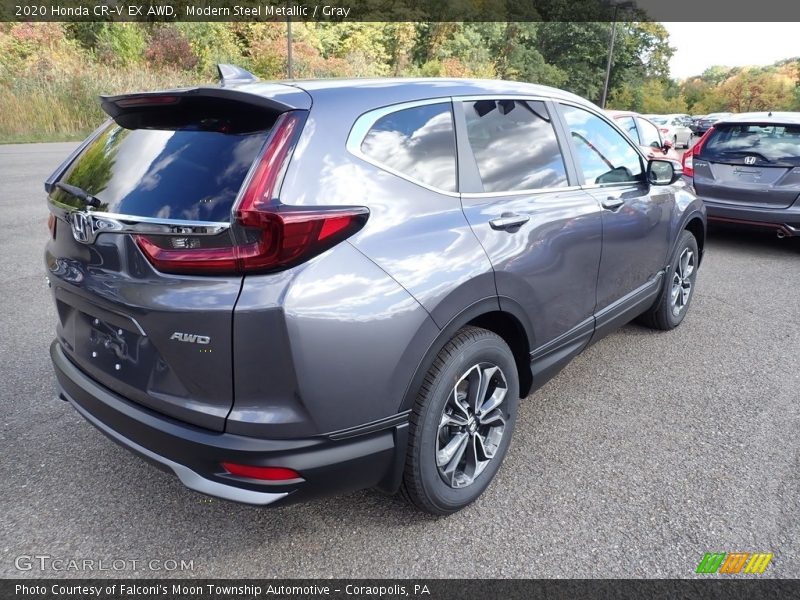 Modern Steel Metallic / Gray 2020 Honda CR-V EX AWD