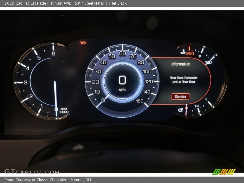  2018 Escalade Platinum 4WD Platinum 4WD Gauges