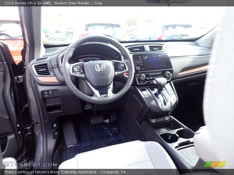 Modern Steel Metallic / Gray 2020 Honda CR-V EX AWD