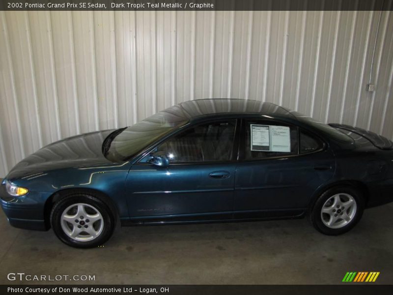 Dark Tropic Teal Metallic / Graphite 2002 Pontiac Grand Prix SE Sedan
