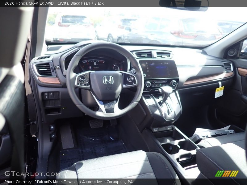 Crystal Black Pearl / Black 2020 Honda CR-V EX AWD