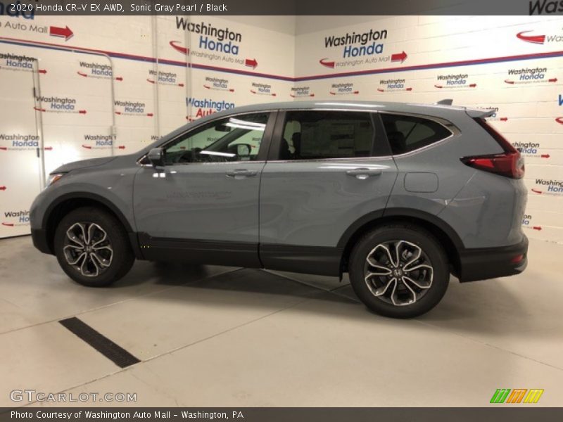 Sonic Gray Pearl / Black 2020 Honda CR-V EX AWD