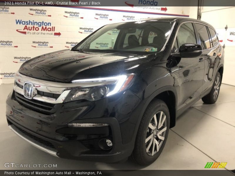 Crystal Black Pearl / Black 2021 Honda Pilot EX-L AWD