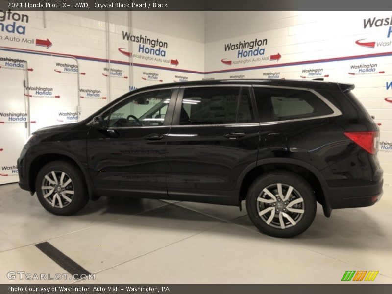 Crystal Black Pearl / Black 2021 Honda Pilot EX-L AWD