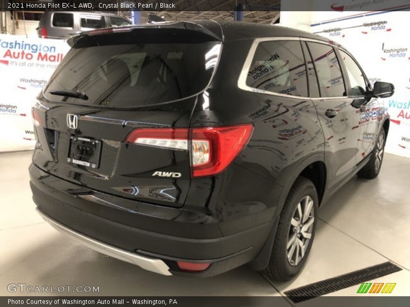 Crystal Black Pearl / Black 2021 Honda Pilot EX-L AWD