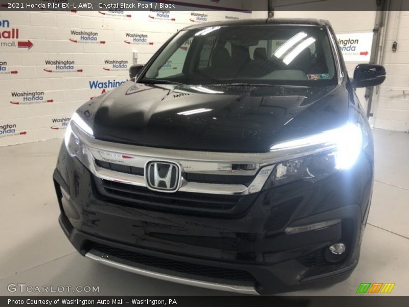 Crystal Black Pearl / Black 2021 Honda Pilot EX-L AWD