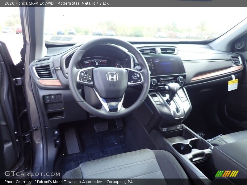 Modern Steel Metallic / Black 2020 Honda CR-V EX AWD