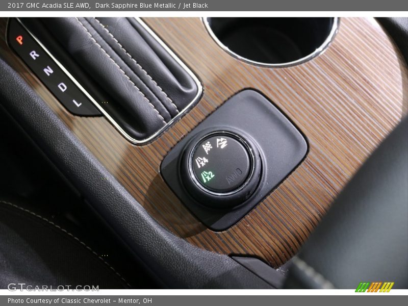 Dark Sapphire Blue Metallic / Jet Black 2017 GMC Acadia SLE AWD