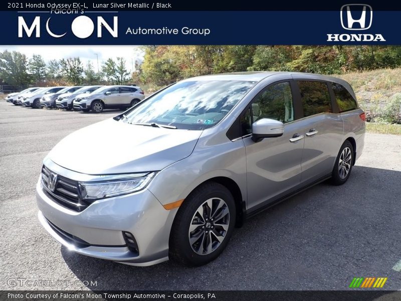 Lunar Silver Metallic / Black 2021 Honda Odyssey EX-L