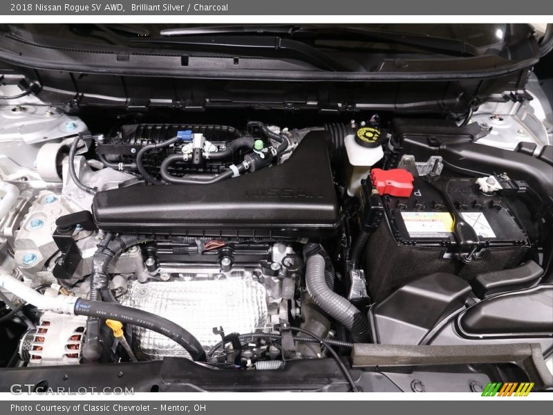 Brilliant Silver / Charcoal 2018 Nissan Rogue SV AWD