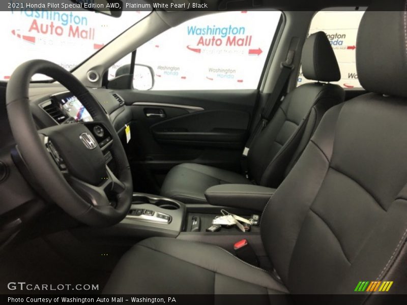 Platinum White Pearl / Black 2021 Honda Pilot Special Edition AWD