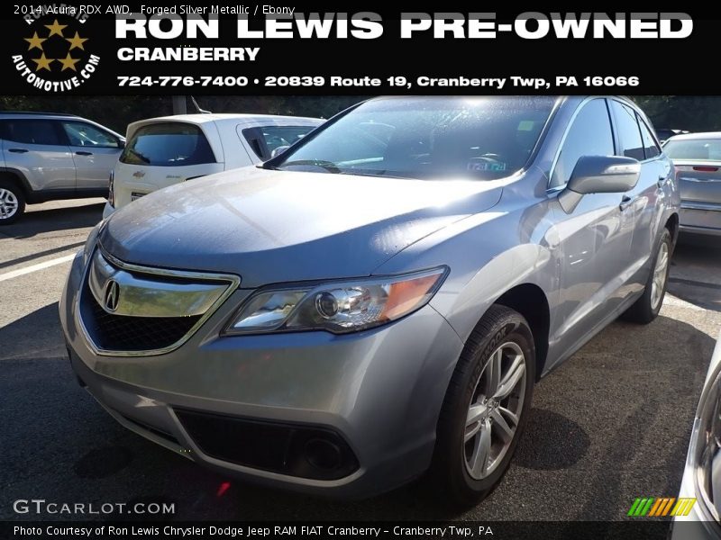 Forged Silver Metallic / Ebony 2014 Acura RDX AWD