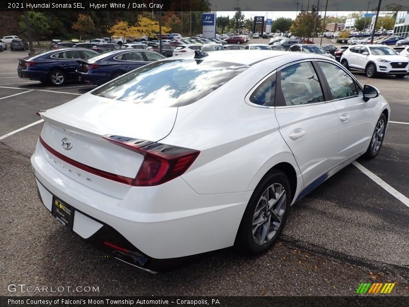 Hyper White / Dark Gray 2021 Hyundai Sonata SEL