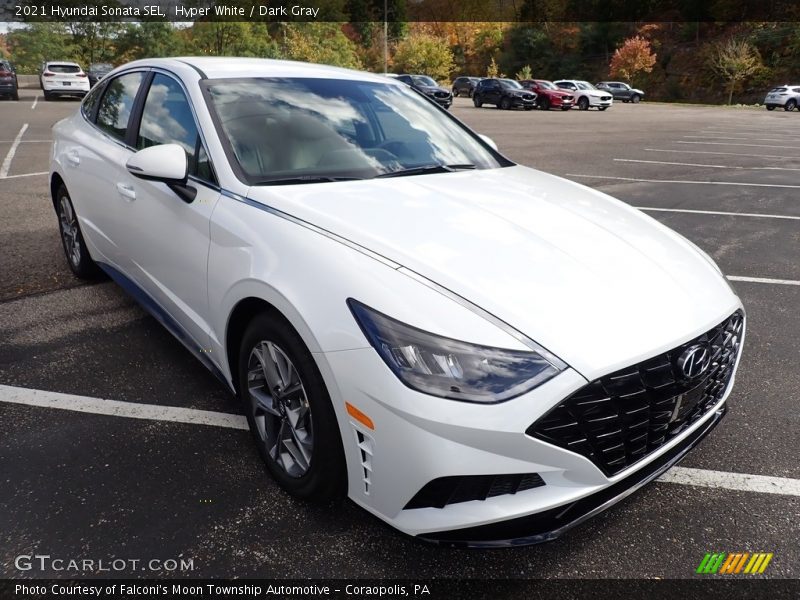 Hyper White / Dark Gray 2021 Hyundai Sonata SEL