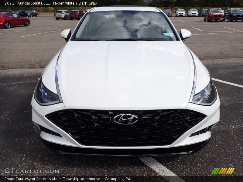 Hyper White / Dark Gray 2021 Hyundai Sonata SEL