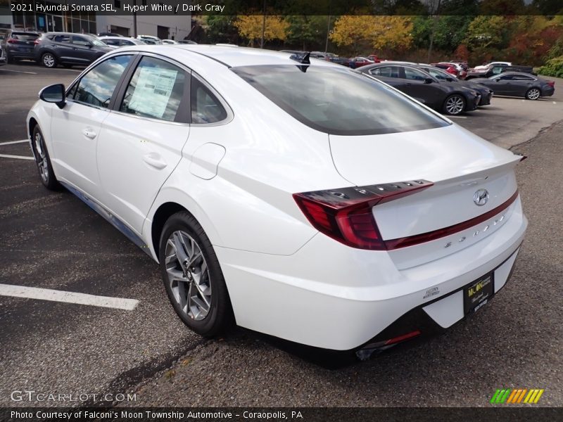 Hyper White / Dark Gray 2021 Hyundai Sonata SEL