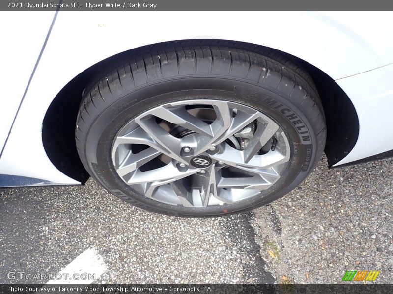 Hyper White / Dark Gray 2021 Hyundai Sonata SEL