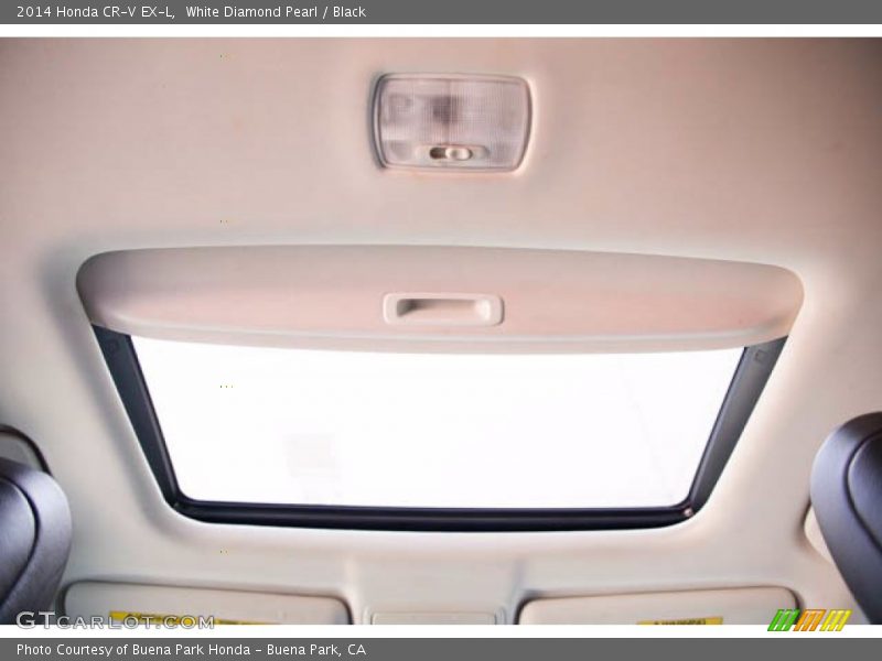 White Diamond Pearl / Black 2014 Honda CR-V EX-L