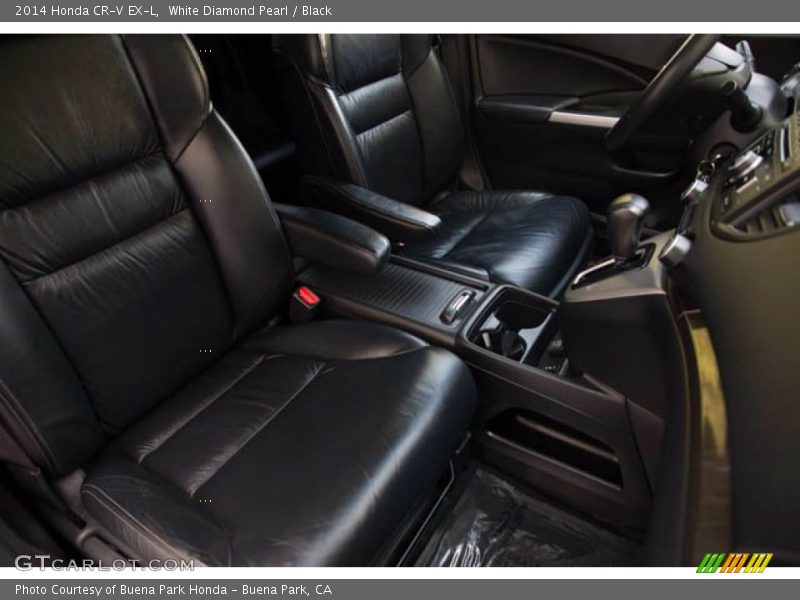 White Diamond Pearl / Black 2014 Honda CR-V EX-L