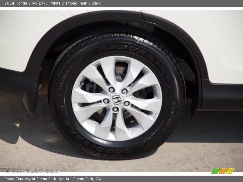 White Diamond Pearl / Black 2014 Honda CR-V EX-L