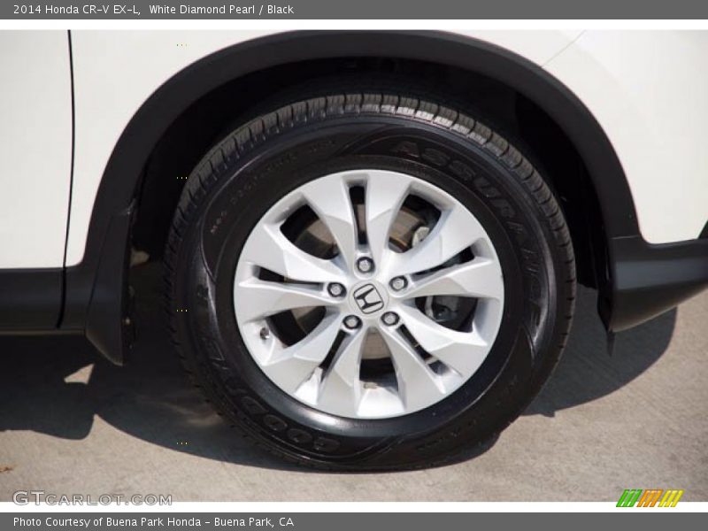 White Diamond Pearl / Black 2014 Honda CR-V EX-L