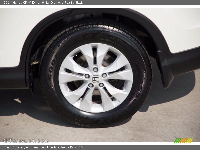 White Diamond Pearl / Black 2014 Honda CR-V EX-L